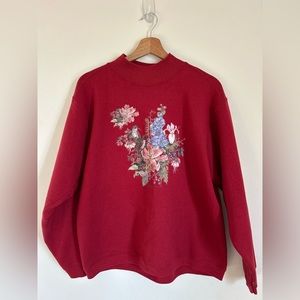 Vintage Floral Crewneck Sweatshirt